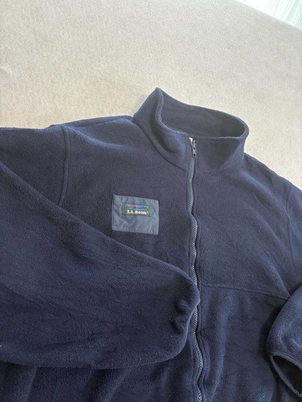 VINTAGE LL Bean Women’s Fleece Full Zip Sweater Jacket Made In USA Extra Large